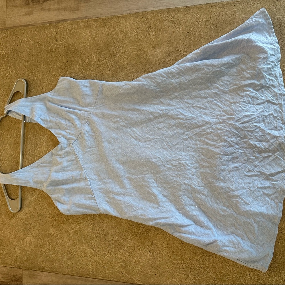 Abercrombie & Fitch Light Blue Linen Dress